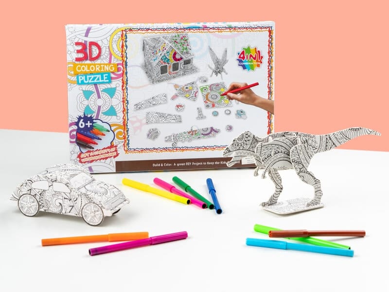 3D-figurer att Färglägga - Spralla
