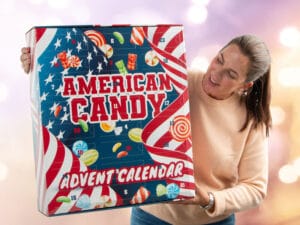 Adventskalender med USA-godis