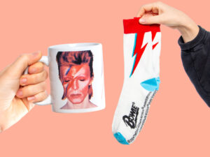 David Bowie Mugg & Strumpor Presentset