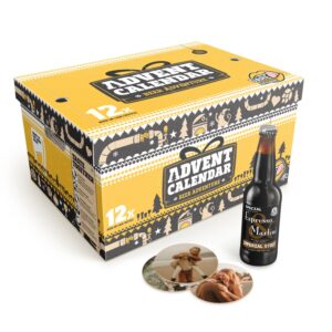Personaliserad öl-adventskalender - 12 flaskor
