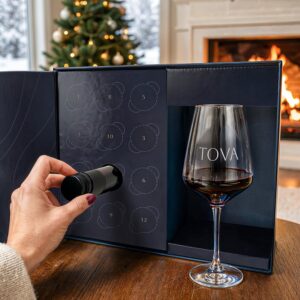 Personaliserad vinkalender - med graverat glas