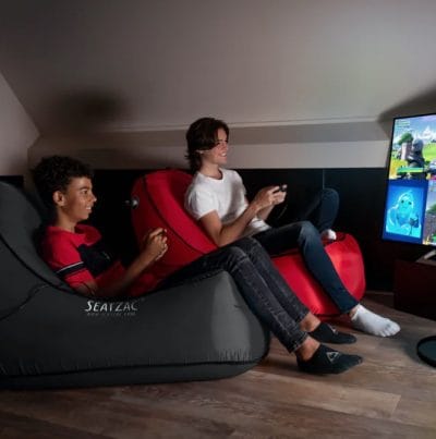 Uppblåsbar fåtölj (med pump & powerbank)