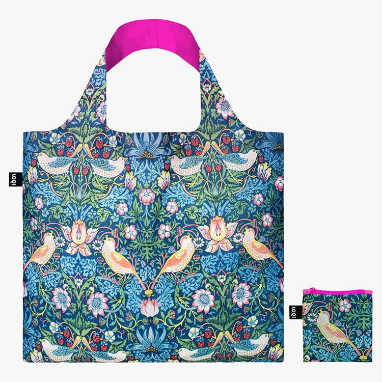 Shoppingkasse med konstmotiv, William Morris - The Strawberry Thief